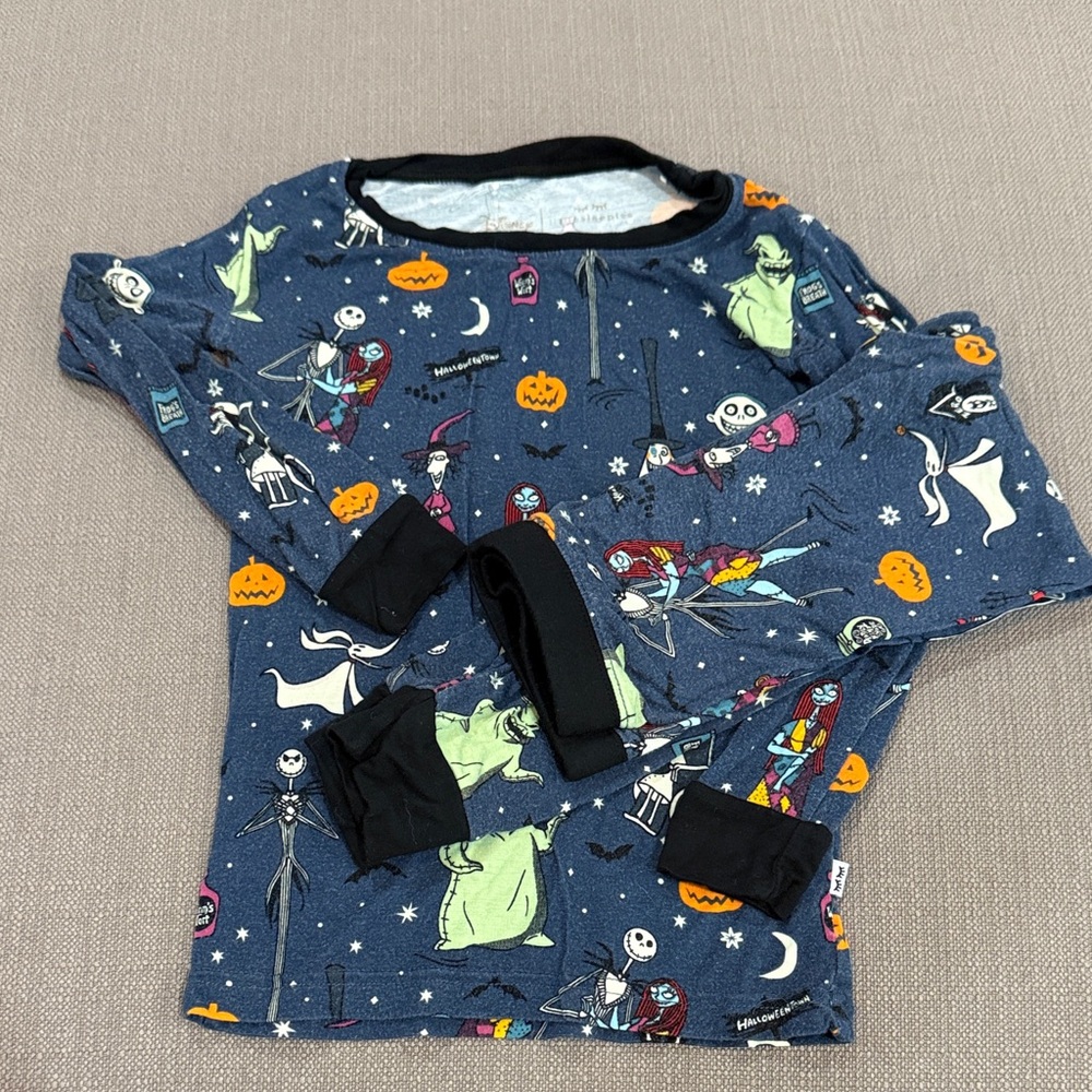 Little Sleepies Nightmare before Christmas bamboo pajamas 3t